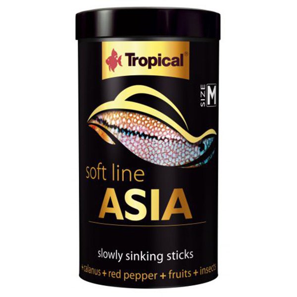 Tropical 40 Gr Softline Asia M Asya Kökenli Balıklar İçin Batan Yumuşak Taneli Çubuk Balık Yemi 100 Ml | Özel Akvaryum Yem
