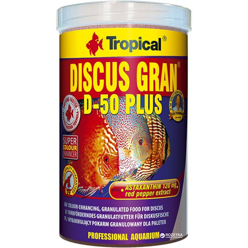 Tropical 440 Gr Discus Gran D-50 Plus Discus Balıkları İçin Renklendirici Balık Yemi 1000 Ml | Özel Akvaryum Yem Tropical 440 Gr Discus Gran D-50 Plus Discus Balıkları İçin Renklendirici Balık Yemi 1000 Ml | Özel Akvaryum Yem