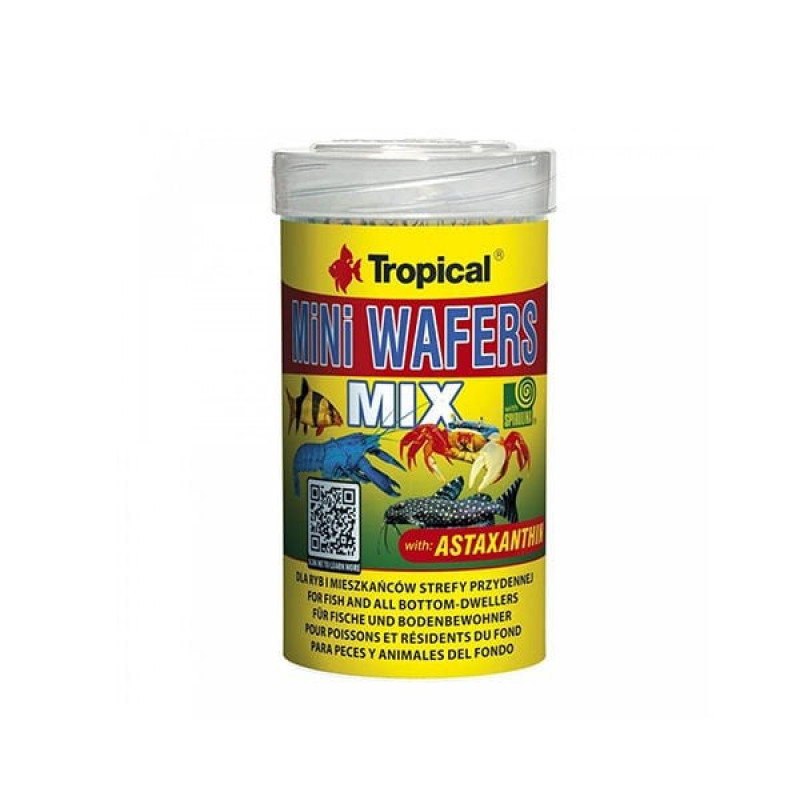 Tropical 55 Gr Mini Wafers Mix Balık ve Deniz Kabukluları için Yem 100 Ml | Tatlı Su Akvaryumu Yemi Tropical 55 Gr Mini Wafers Mix Balık ve Deniz Kabukluları için Yem 100 Ml | Tatlı Su Akvaryumu Yemi