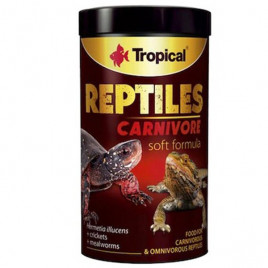 65 Gr Reptiles Carnivore Soft Etobur Ve Omnivor Sürüngenler İçin Yem 250 ML | Özel Akvaryum Yem
