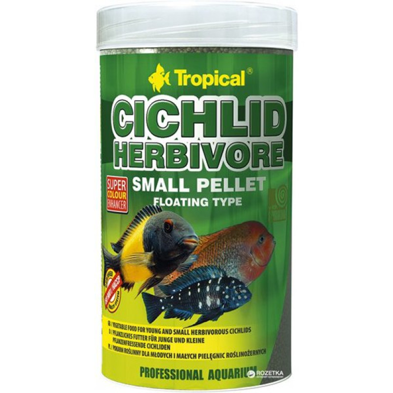 Tropical 90 Gr Cichlid Herbivore Small Pellet Otobur Cichlid Balıkları İçin Pellet Balık Yemi 250 Ml | Özel Akvaryum Yem Tropical 90 Gr Cichlid Herbivore Small Pellet Otobur Cichlid Balıkları İçin Pellet Balık Yemi 250 Ml | Özel Akvaryum Yem