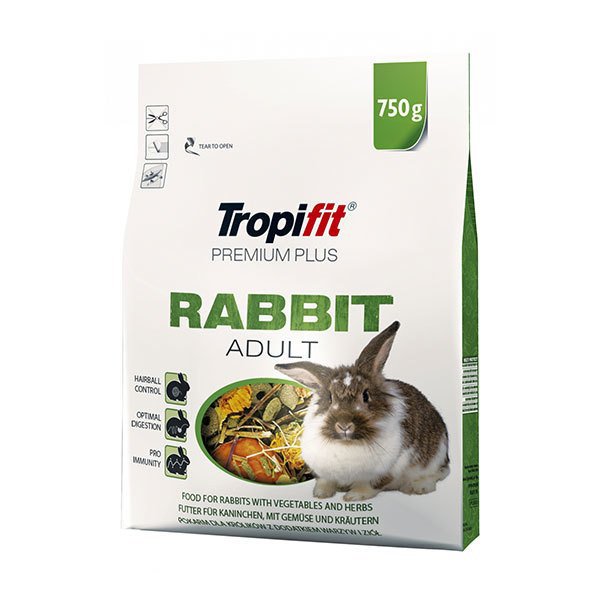 Tropifit 750 Gr Rabbit Adult Premium Plus Yetişkin | Tavşan Yemi