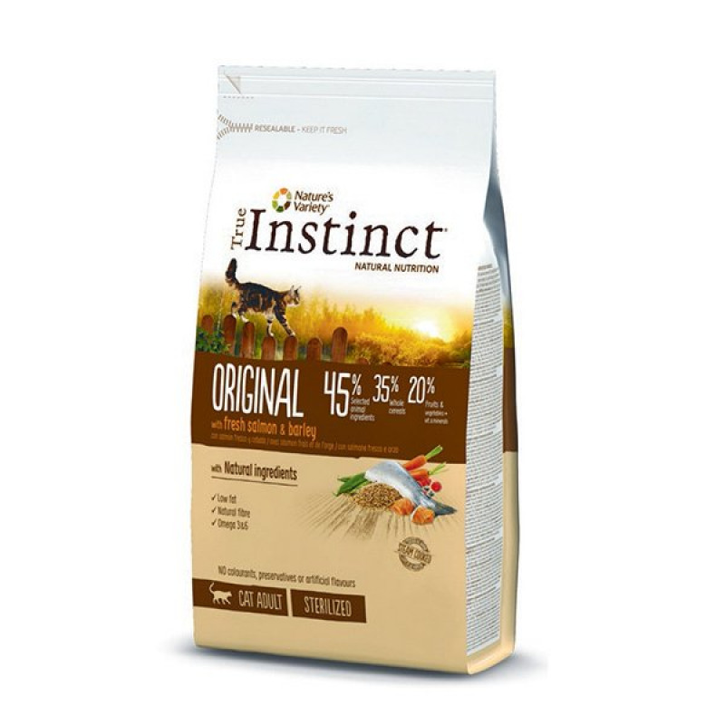 True Instinct 1.25 Kg Düşük Tahıllı Somonlu Kısırlaştırılmış | Kısırlaştırılmış Kedi Maması True Instinct 1.25 Kg Düşük Tahıllı Somonlu Kısırlaştırılmış | Kısırlaştırılmış Kedi Maması