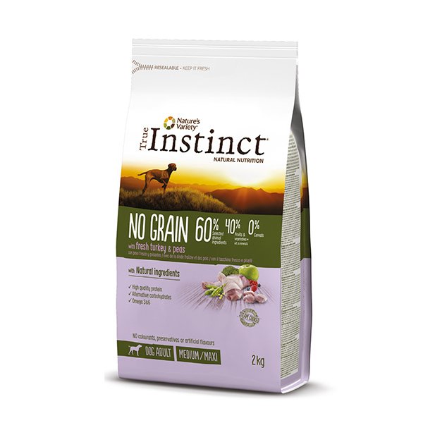 True Instinct 2 Kg Orta ve Büyük Irk Hindili Tahılsız Yetişkin | Yetişkin Köpek Kuru Maması