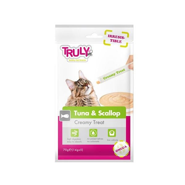 Truly 14 Gr Ton ve Deniz Tarağı | Kedi Sıvı Ödül Maması