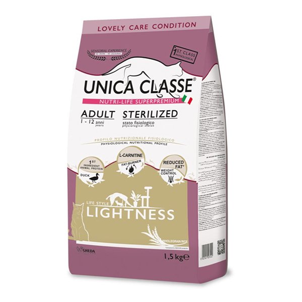 Unica Classe 1.5 Kg Adult Sterilised Lightness Ördekli Kısırlaştırılmış Yetişkin | Yetişkin Kuru Kedi Maması