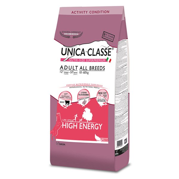 Unica Classe 12 Kg Adult High Energy Sığır Etli Yetişkin | Yetişkin Köpek Kuru Maması