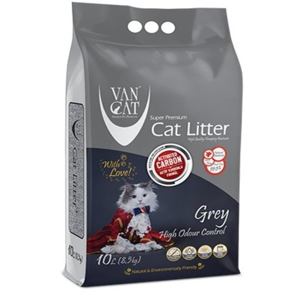 Vancat 10 Lt Premium Active Carbon İnce Kedi Kumu | Doğal Kedi Kumu