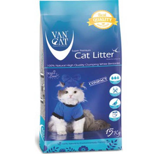 Vancat 15 Kg Ince Taneli Aloe Vera Kokulu Kedi Kumu | Doğal Kedi Kumu