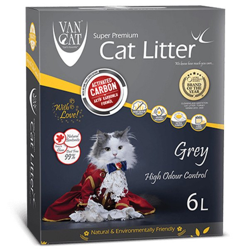 Vancat 6 Lt Premium Active Karbonlu Kokusuz Kedi Kumu | Doğal Kedi Kumu Vancat 6 Lt Premium Active Karbonlu Kokusuz Kedi Kumu | Doğal Kedi Kumu