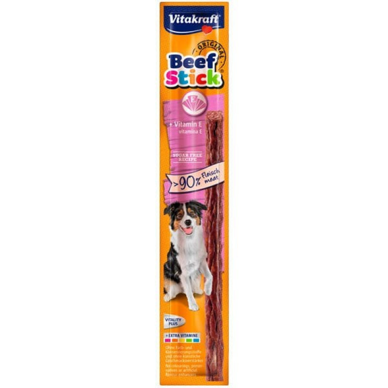 Vitakraft 12 Gr Beef Stick Sığır ve E Vitamini | Köpek Kemik Ödül Maması Vitakraft 12 Gr Beef Stick Sığır ve E Vitamini | Köpek Kemik Ödül Maması