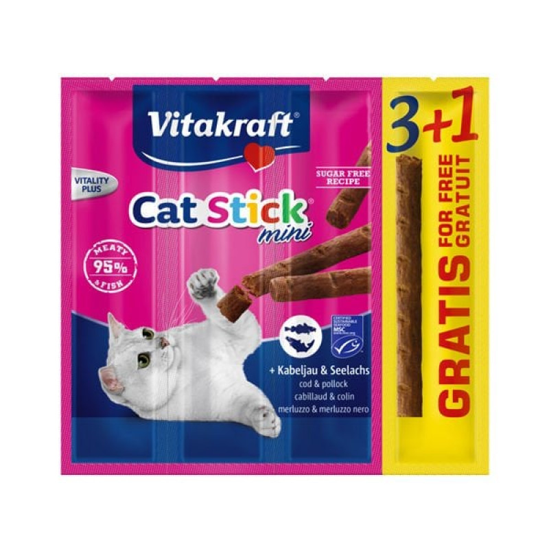 Vitakraft 4 Adet Cat Stick Morina 18 Gr | Stick Kedi Ödül Maması Vitakraft 4 Adet Cat Stick Morina 18 Gr | Stick Kedi Ödül Maması