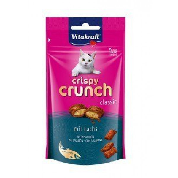 Vitakraft 60 Gr Crispy Crunch Somonlu Ödül | Kedi Bisküvi Ödül Maması