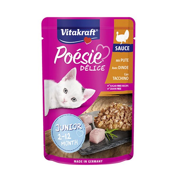 Vitakraft 85 Gr Poesie Delice Hindili Pouch Yetişkin | Yetişkin Kedi Maması