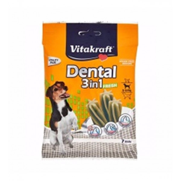Vitakraft 7 Adet Mentol ve Çinko Katkılı Ağız ve Diş Sağlığı İçin Yavru | Köpek Atıştırmalık Ödül Maması