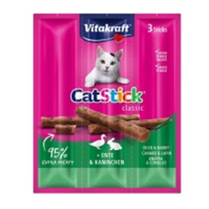 Vitakraft 3x6 Gr Sticks Tavşan ve Ördek Etli | Stick Kedi Ödül Maması Vitakraft 3x6 Gr Sticks Tavşan ve Ördek Etli | Stick Kedi Ödül Maması