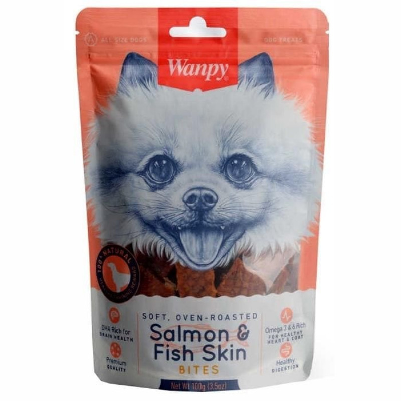 Wanpy 100 Gr Yumuşak Somon Parçalı | Köpek Atıştırmalık Ödül Maması Wanpy 100 Gr Yumuşak Somon Parçalı | Köpek Atıştırmalık Ödül Maması