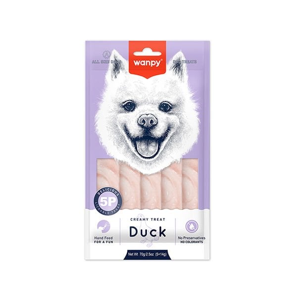 Wanpy 70 Gr Creamy Treat Ördek | Köpek Atıştırmalık Ödül Maması