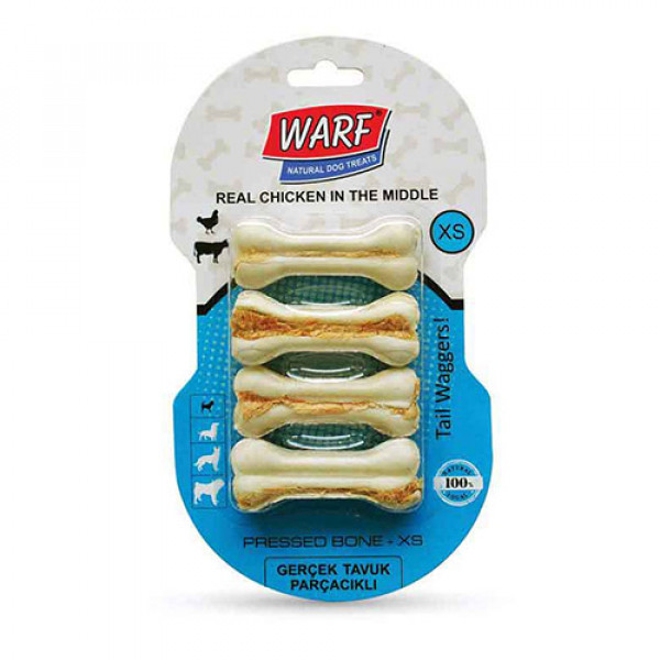 Warf XS Tavuklu Kemik 7.5 cm 115 gr | Köpek Kemik Ödül Maması