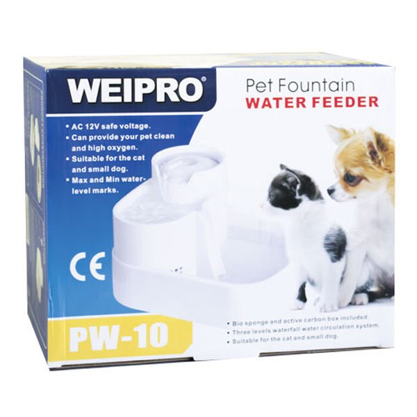 WeiPro 1500 Ml Otomatik Su Kabı Beyaz | Köpek Otomatik Mama Kabı