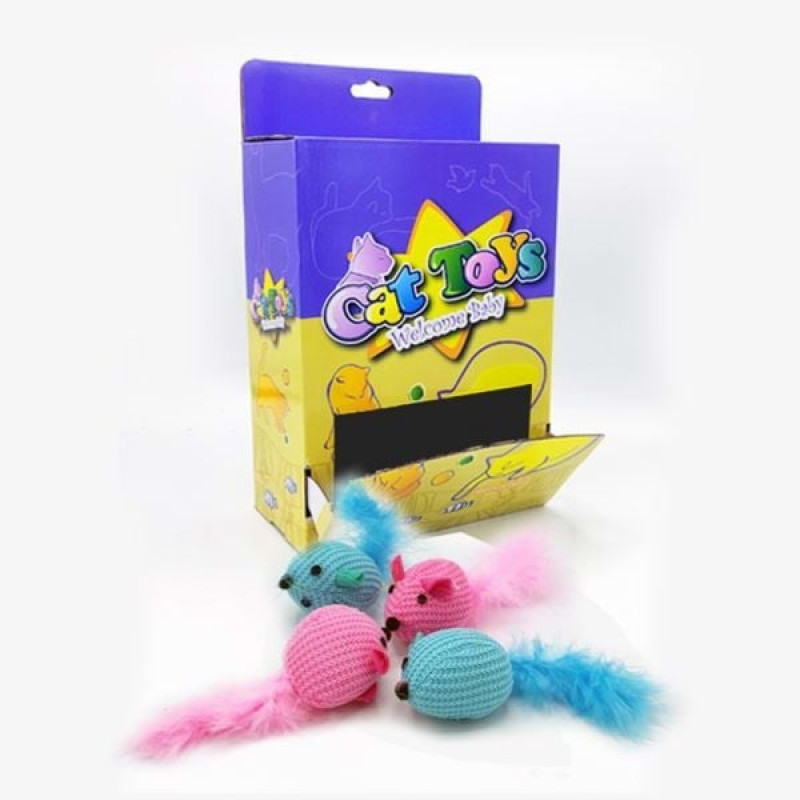 Wonpet 6 Cm 36 Adet Fare Kabarık Kuyruklu Yumuşak Renkli | Kedi Fare Oyuncak Wonpet 6 Cm 36 Adet Fare Kabarık Kuyruklu Yumuşak Renkli | Kedi Fare Oyuncak