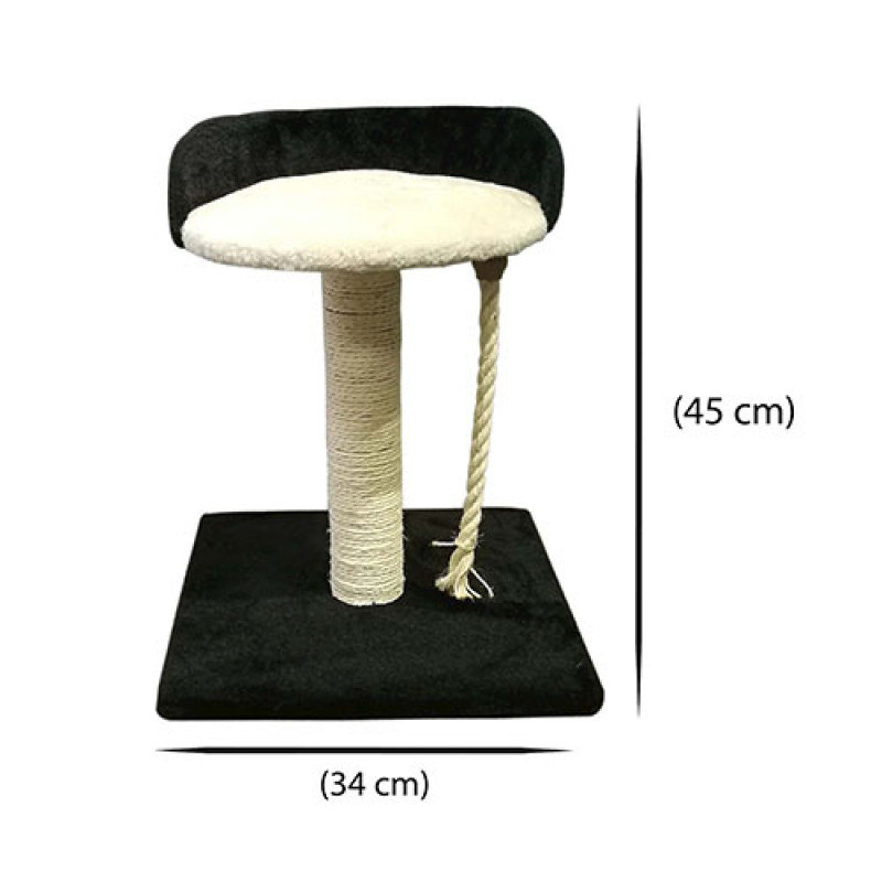 Zampa 34x34x45 Cm Halatlı Kedi Tırmalama | Çubuk Kedi Tırmalama Tahtası