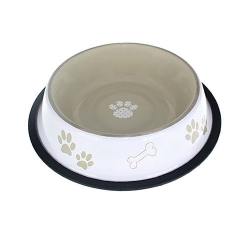 Zampa 64 Oz Kaymaz Tabanlı Gri Desenli Mama Su Kabı | Metal Mama Ve Su Kabı Zampa 64 Oz Kaymaz Tabanlı Gri Desenli Mama Su Kabı | Metal Mama Ve Su Kabı