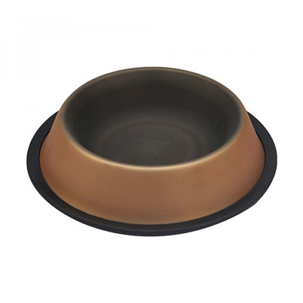 Zampa 16 Oz Kaymaz Tabanlı İçdış Renkli Mama Su Kabı | Metal Mama Ve Su Kabı