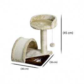 36x36x45 Cm Köprülü Oturaklı Kedi Tırmalama | Platformlu Kedi Tırmalama Tahtası 36x36x45 Cm Köprülü Oturaklı Kedi Tırmalama | Platformlu Kedi Tırmalama Tahtası