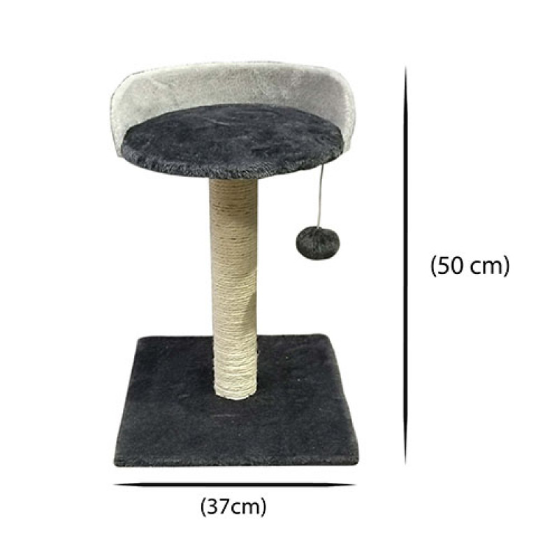 Zampa 37x37x50 Cm Oturaklı Kedi Tırmalama | Çubuk Kedi Tırmalama Tahtası