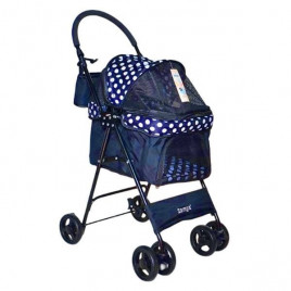 Perez Kedi ve Köpek Arabası Lacivert 42x63x89 Cm | Köpek Taşıma Çantası Ve Kafes Perez Kedi ve Köpek Arabası Lacivert 42x63x89 Cm | Köpek Taşıma Çantası Ve Kafes