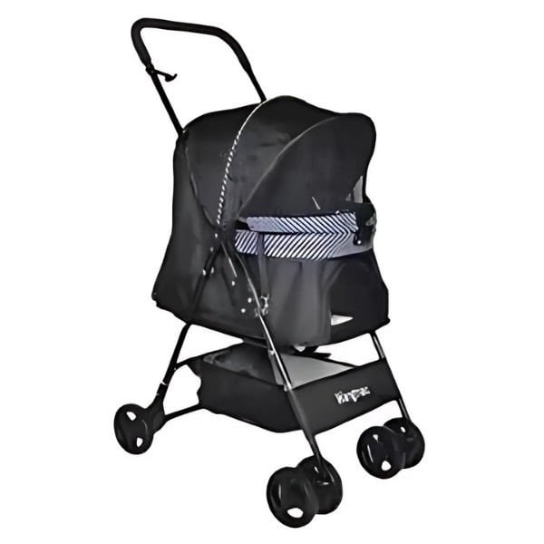 Zampa Showtime Kedi ve Köpek Arabası Siyah 42x69.5x88 Cm | Köpek Taşıma Çantası Ve Kafes