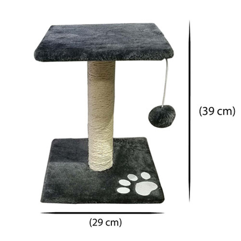 Zampa 29x29x39 Cm Tek Borulu Kedi Tırmalama | Çubuk Kedi Tırmalama Tahtası