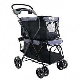 Twins Kedi ve Köpek Arabası Siyah 51x85x100 Cm | Köpek Taşıma Çantası Ve Kafes Twins Kedi ve Köpek Arabası Siyah 51x85x100 Cm | Köpek Taşıma Çantası Ve Kafes