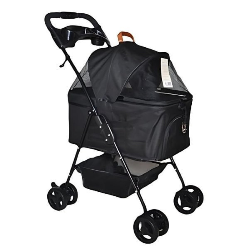 Zampa Verstappen Kedi ve Köpek Arabası Siyah 45x64x96 Cm | Köpek Taşıma Çantası Ve Kafes Zampa Verstappen Kedi ve Köpek Arabası Siyah 45x64x96 Cm | Köpek Taşıma Çantası Ve Kafes