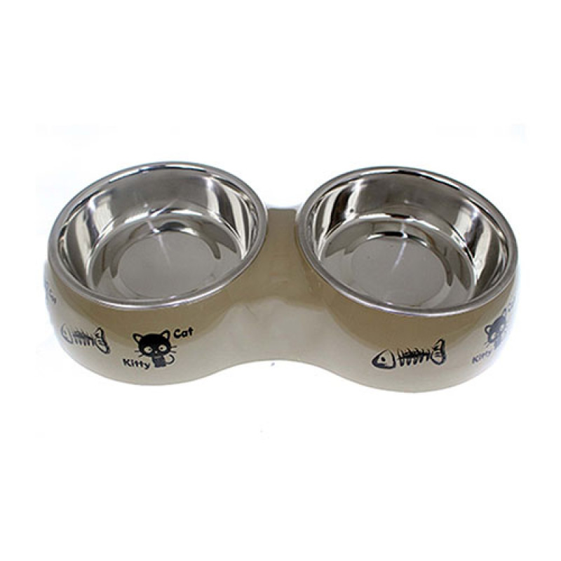 Zampa M İkili Desenli Fil Dişi Mama-Su Kabı | İkili Mama Ve Su Kabı Zampa M İkili Desenli Fil Dişi Mama-Su Kabı | İkili Mama Ve Su Kabı