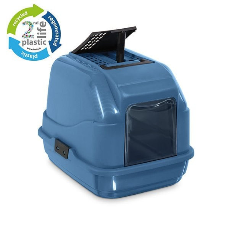 Imac 40x50x40 Cm Easy Cat Kapalı Tuvalet Mavi | Kapalı Kedi Tuvaleti Imac 40x50x40 Cm Easy Cat Kapalı Tuvalet Mavi | Kapalı Kedi Tuvaleti