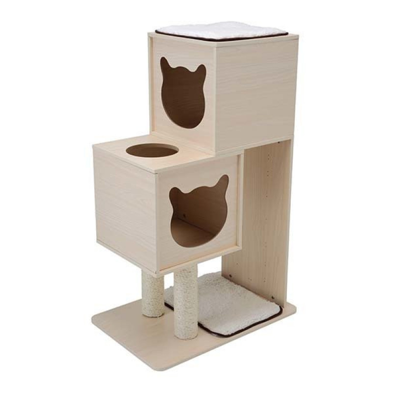 Imac 60x40x94,5 Cm Trudy Ahşap Kedi Tırmalama | Platformlu Kedi Tırmalama Tahtası Imac 60x40x94,5 Cm Trudy Ahşap Kedi Tırmalama | Platformlu Kedi Tırmalama Tahtası