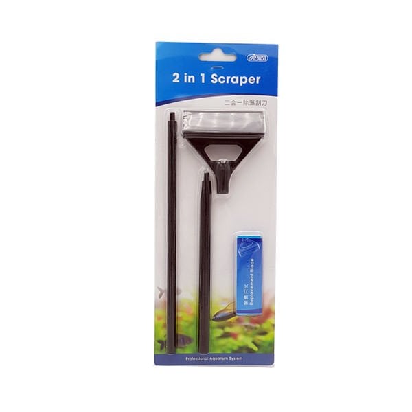 Ista Jiletli Cam Silici Siyah | Akvaryum Temizlik Malzemesi